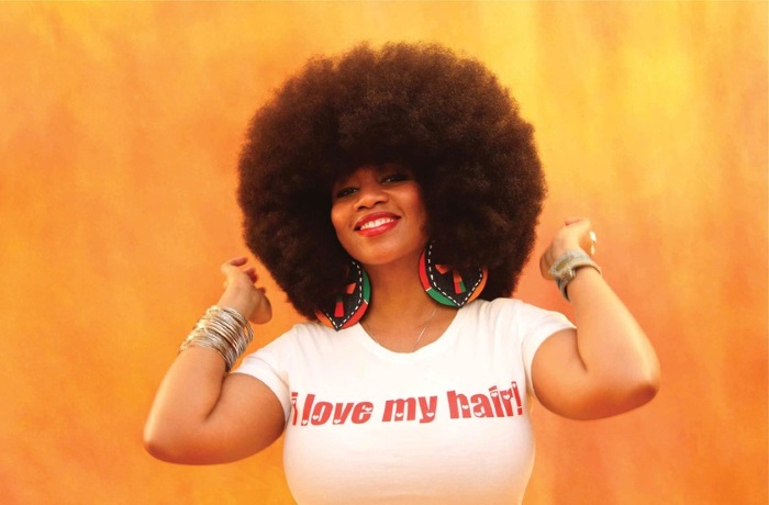 Aevin Dugas. The woman with the Worlds Largest Female Afro which she grow for over 15 years__blog.swaliafrica.com