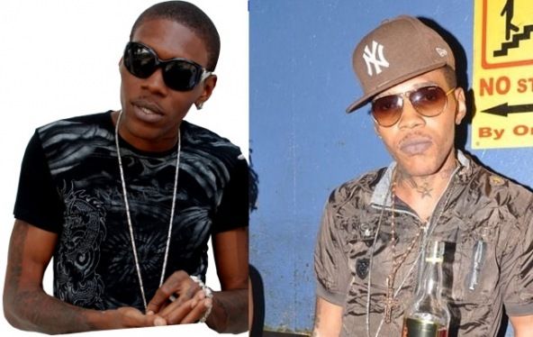 Jamaican dancehall artist Vybz Kartel, before and after skin-lightening.