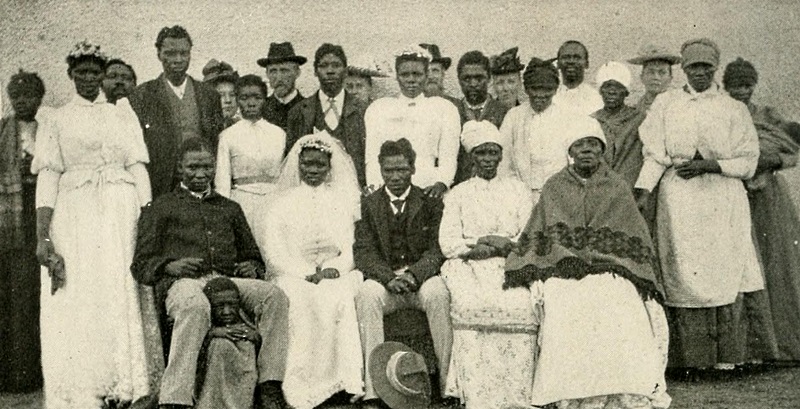 A Christian Wedding Group of Kaffrarian Christians in South Africa. Image Credit: By Internet Archive Book Images [No restrictions], via Wikimedia Commons