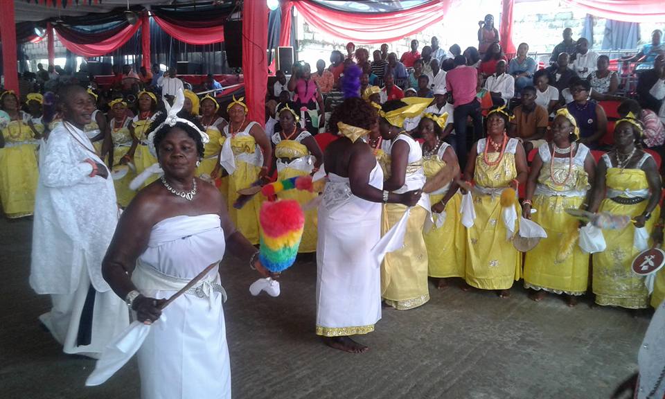 Various dance performance during the burial ceremony of Ogeime Atuwaste II at Ode-Itsekiri