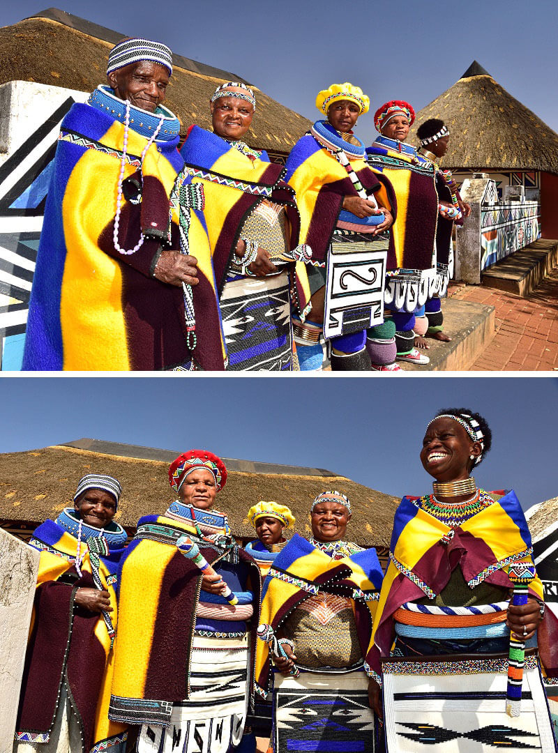 Elders & Women of Ndebele Village, Mpumalanga, South Africa. Flickr / South African Tourism (1) & (2) 