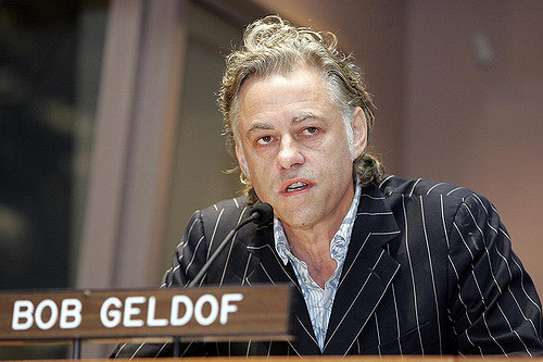 Bob Geldof and Band Aid raised US$150 million for the victims of famine in Ethiopia. Credit: Flickr / UN Photo