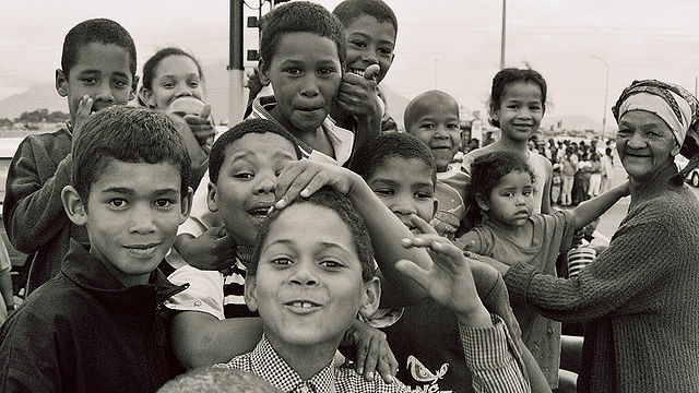 Cape coloured children in Bonteheuwel township (Cape Town, South Africa)
