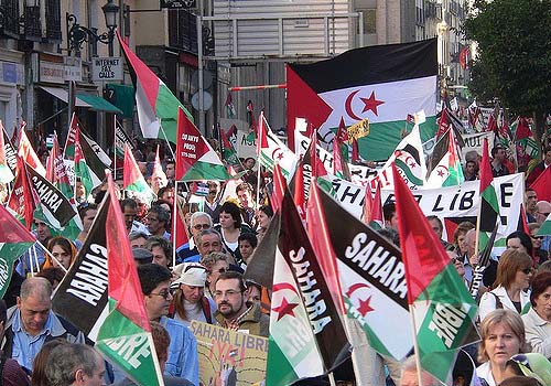 Pro-Western Sahara demonstration in Madrid